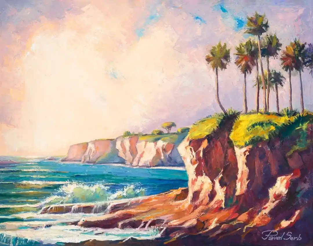 palms - oil painting